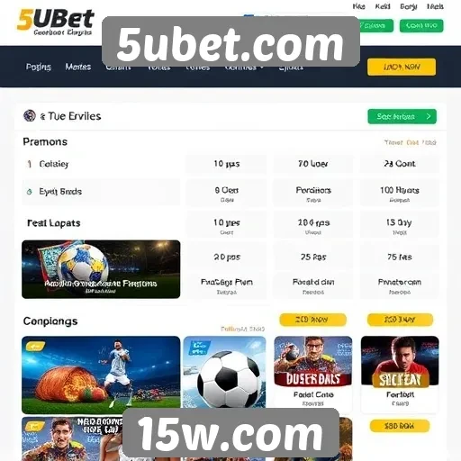 Comparativo de bônus e promoções do 5ubet.com